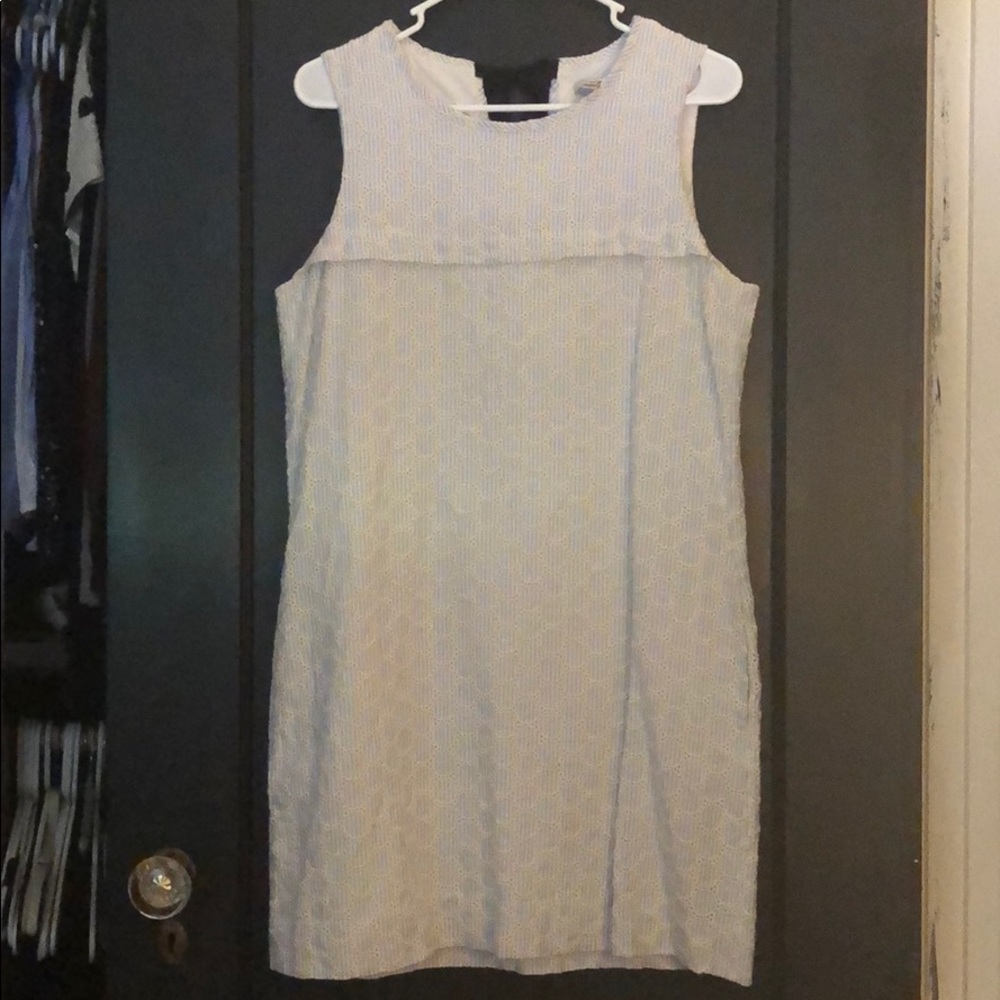 JCrew Seersucker Shift Dress